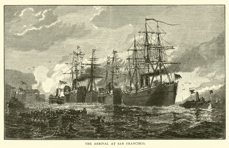 Die Ankunft in San Francisco von American School
