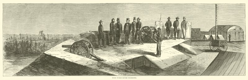 Unionstruppen vor Petersburg, Oktober 1864 von American School