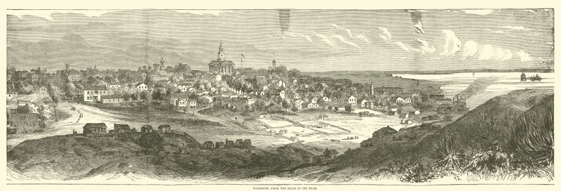 Vicksburg von den Hügeln im Hinterland, Mai 1863 von American School