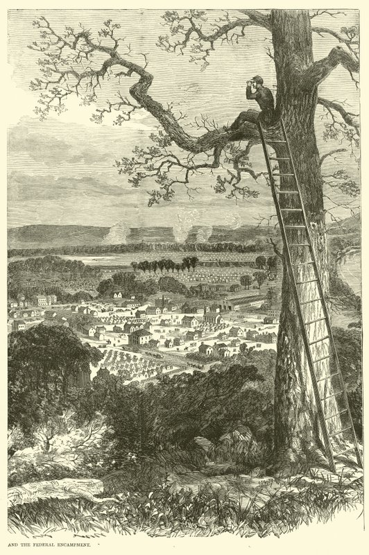 Blick auf Chattanooga und das Bundeslager, November 1863 von American School