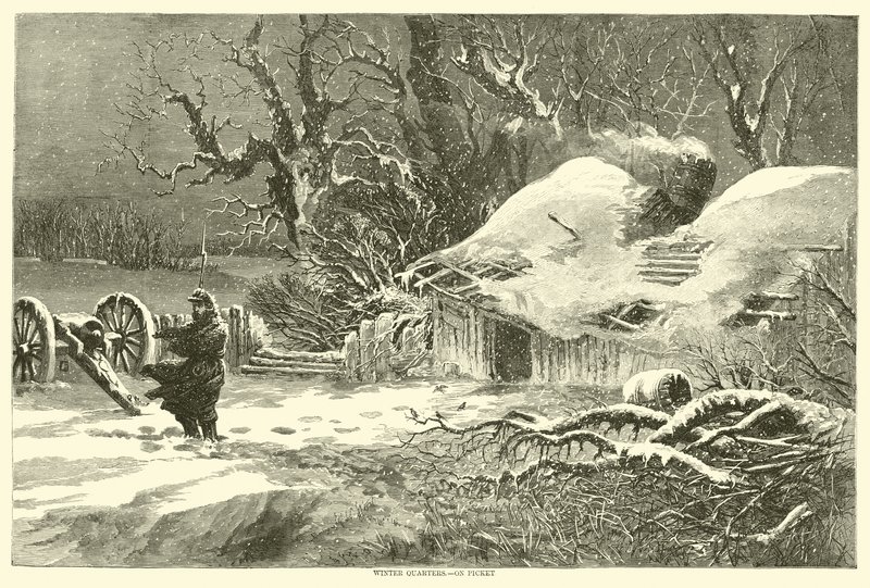 Winterquartiere, auf Wache, Februar 1864 von American School