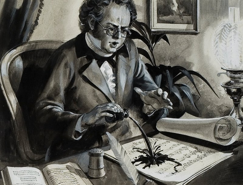 Porträt von Franz Schubert von Andrew Howat