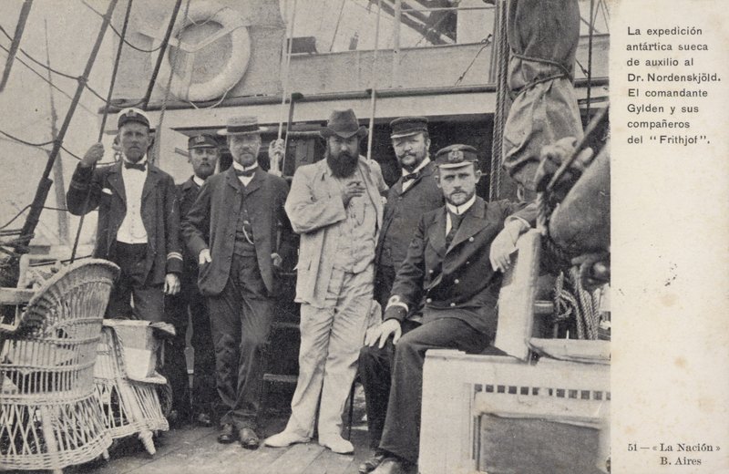 Schwedische Mission zur Rettung der gestrandeten Mitglieder der Otto-Nordenskjöld-Antarktisexpedition, ca. 1904 von Argentinian Photographer