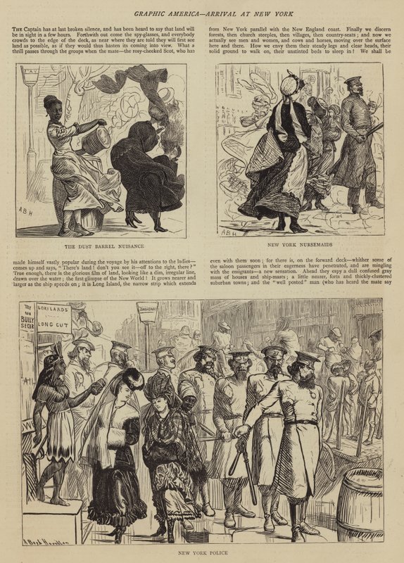 Grafisches Amerika, Ankunft in New York von Arthur Boyd Houghton