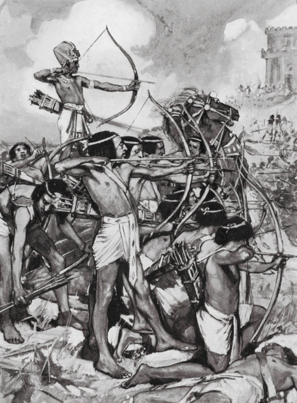 Thothmes III greift die Syrer an, XVIII. Dynastie von Arthur David (after) McCormick