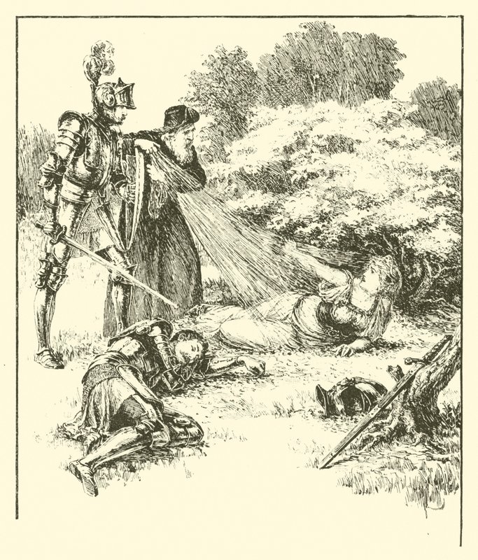 Sir Guyon, Der Bower des Glücks von Arthur George Walker