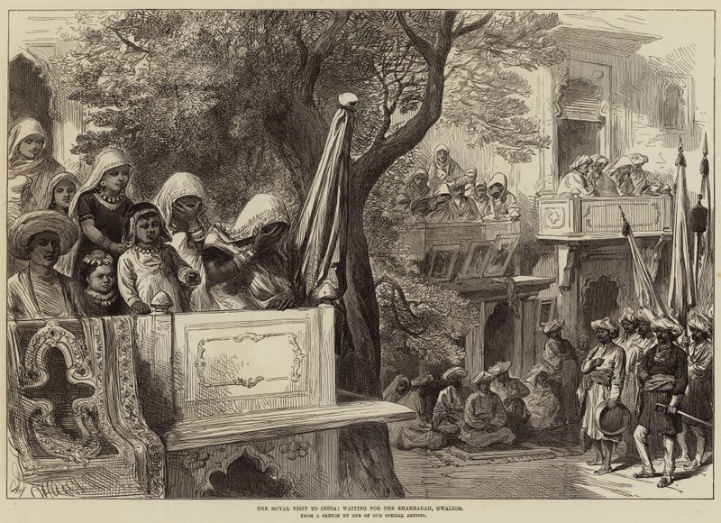 Der königliche Besuch in Indien, warten auf den Shahzadah, Gwalior von Arthur Hopkins
