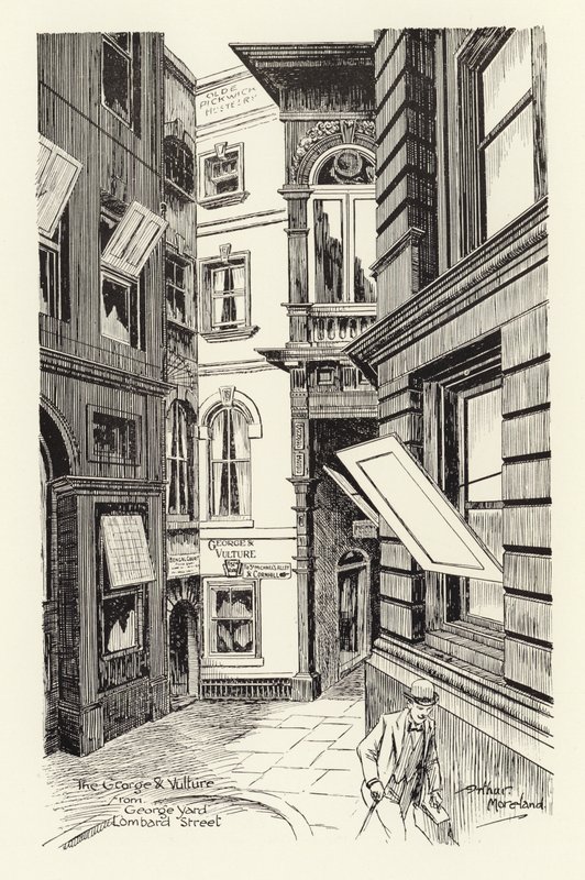 The George & Vulture von George Yard, Lombard Street von Arthur Moreland