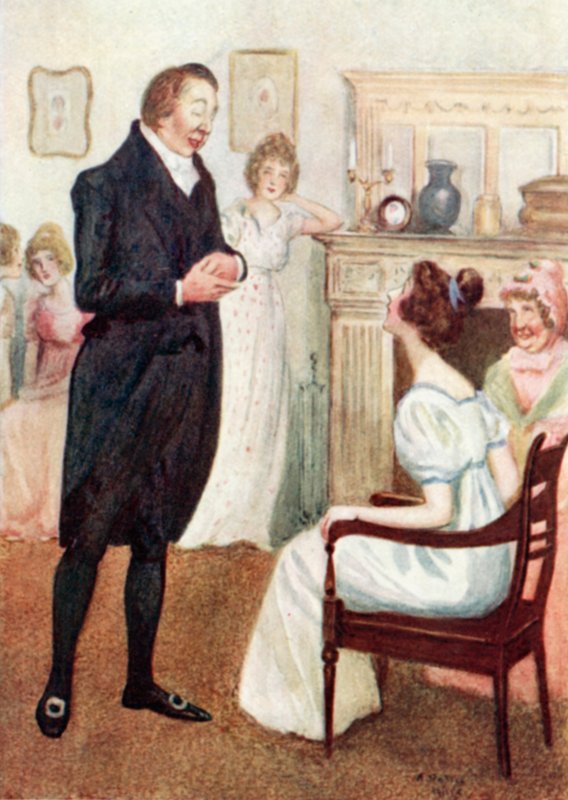 Illustration für Stolz und Vorurteil von Jane Austen von Arthur Wallis Mills
