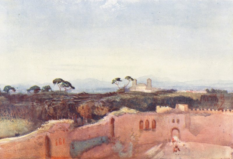 Rom: Villa Borghese von einem Dach von Aubrey Waterfield