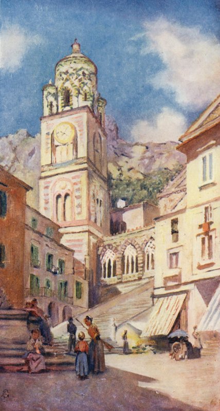 Kathedrale von Amalfi von Augustine Fitzgerald