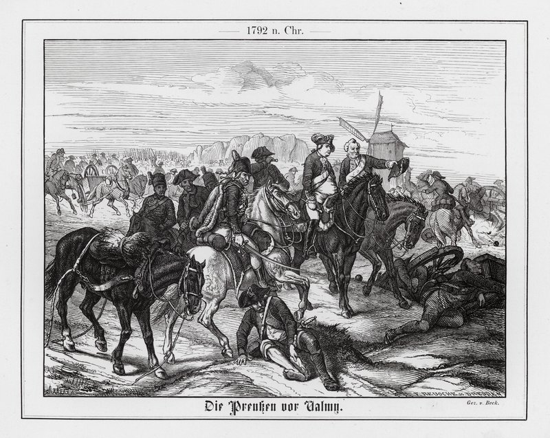 Die Preußen in der Schlacht von Valmy von Augustus J. Beck