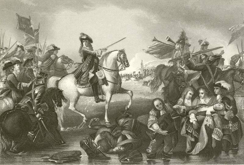 Schlacht am Boyne von Benjamin West