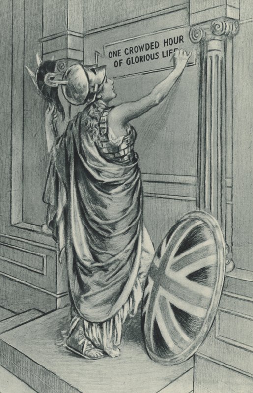 Der Ruf von Britannia - Eine überfüllte Stunde glorreichen Lebens von Bernard (after) Partridge