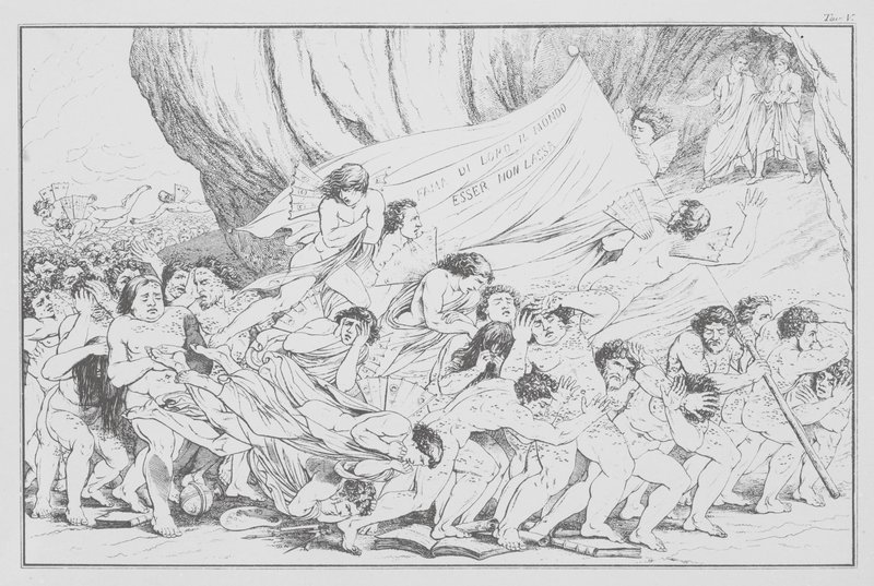Dantes Göttliche Komödie, Inferno (Hölle), Platte V von Bernhard Schuler