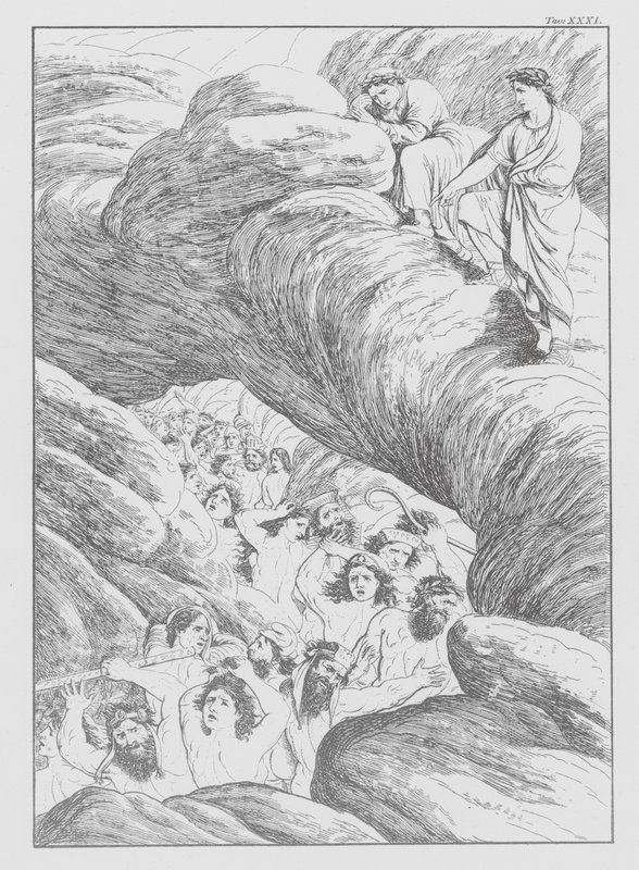 Dantes Göttliche Komödie, Inferno (Hölle), Platte XXXI von Bernhard Schuler
