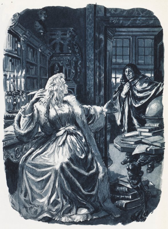 Christina von Schweden rief den Philosophen Descartes, um ihr dreimal wöchentlich Unterricht zu geben von C.L. Doughty