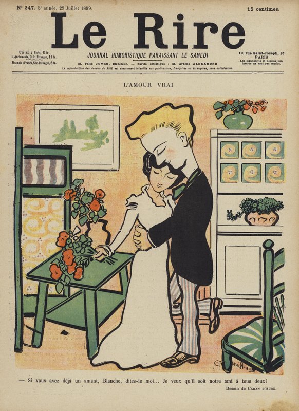 Illustration für Le Rire von Caran d Ache