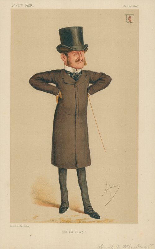 Sir George Orby Wombwell, Unser Sir George, 24. Januar 1874, Vanity Fair Karikatur von Carlo Pellegrini