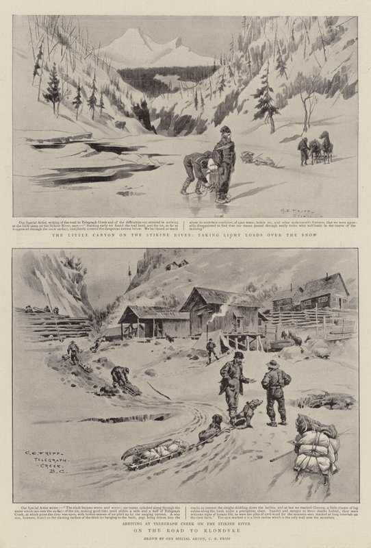Auf dem Weg nach Klondyke von Charles Edwin Fripp