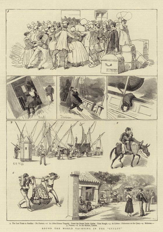 Weltumsegelung im Ceylon von Charles Edwin Fripp
