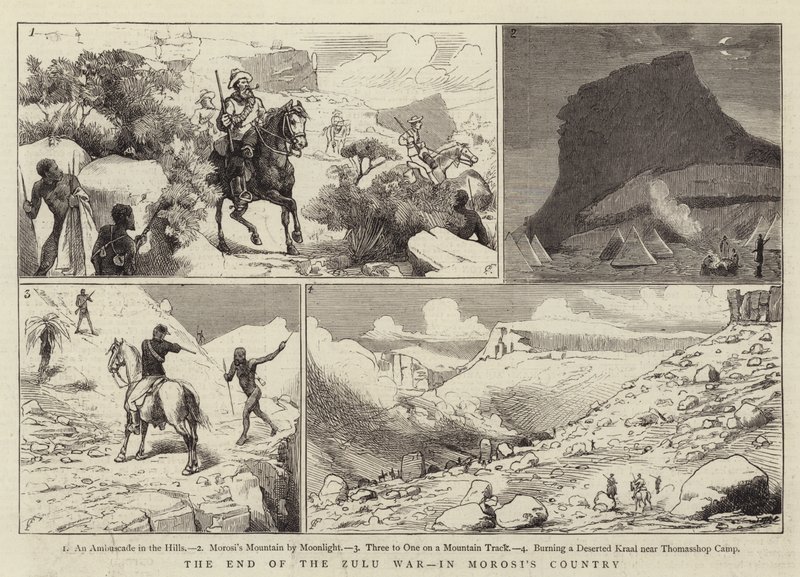 Das Ende des Zulukrieges in Morosis Land von Charles Edwin Fripp