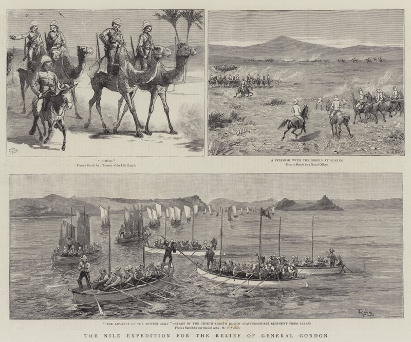 Die Nil-Expedition zur Rettung von General Gordon von Charles Edwin Fripp