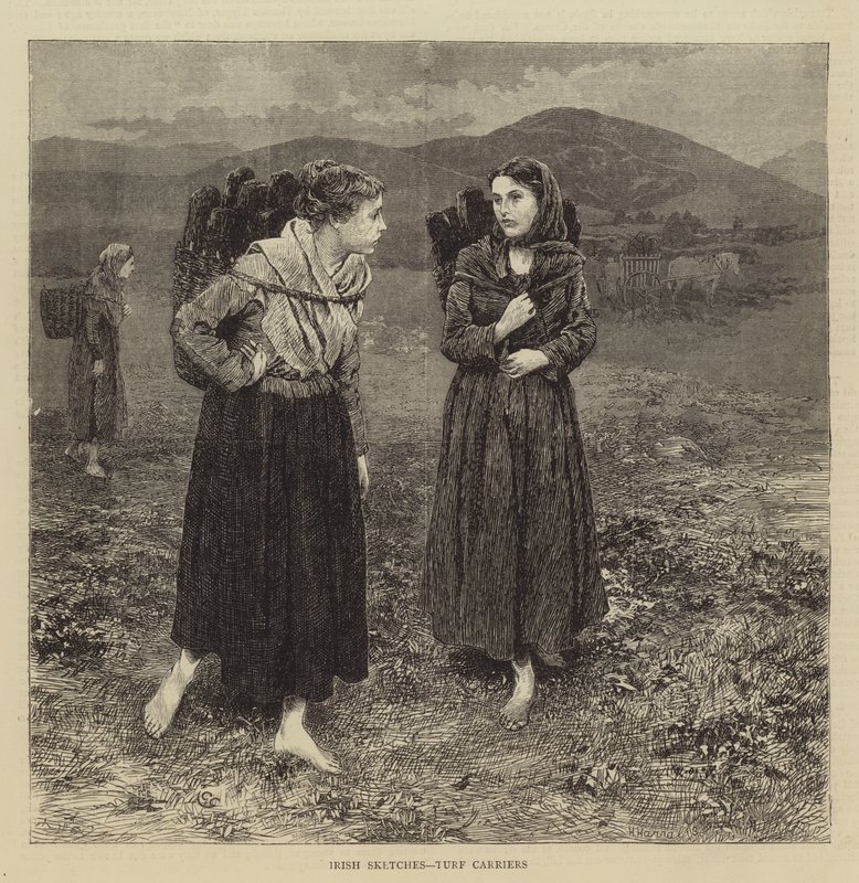 Irische Skizzen, Torfträger von Charles Green