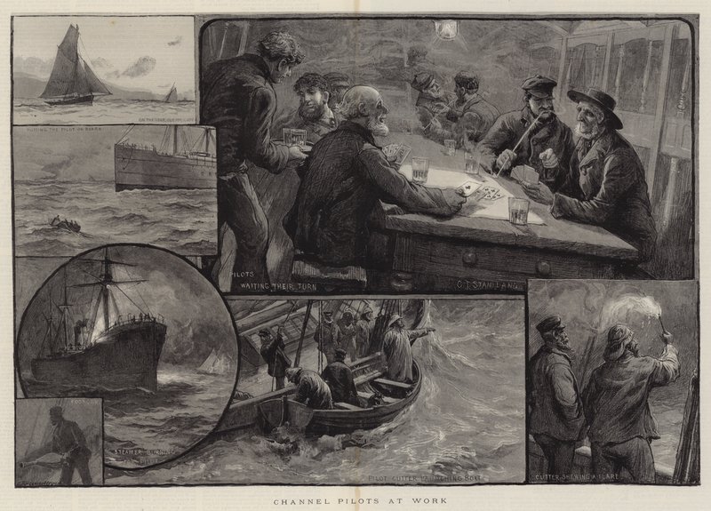 Kanalpiloten bei der Arbeit von Charles J. Staniland