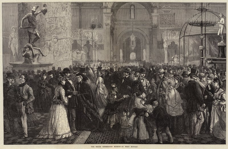 Das South Kensington Museum am Pfingstmontag von Charles J. Staniland