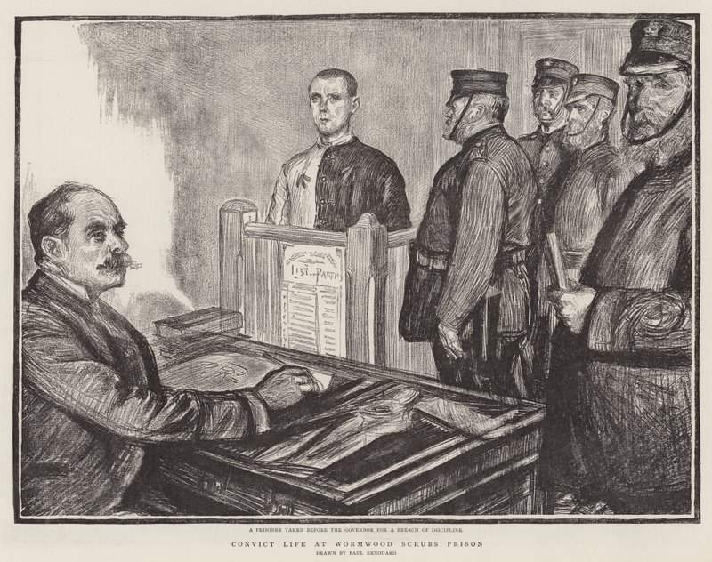 Sträflingsleben im Gefängnis Wormwood Scrubs von Charles Paul Renouard