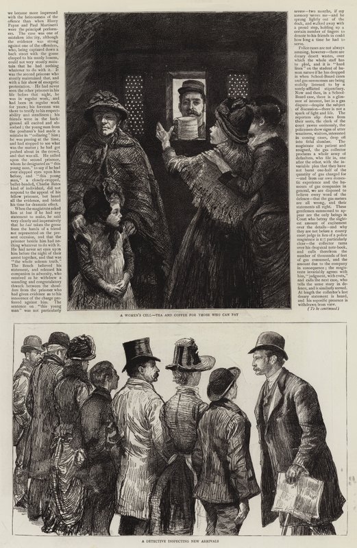 Skizzen bei den Londoner Polizeigerichten von Charles Paul Renouard