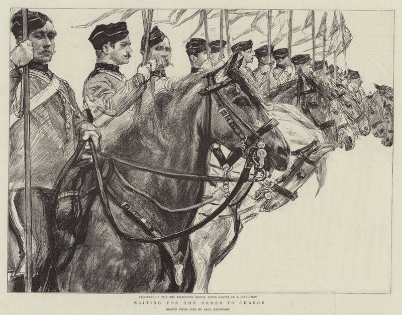 Warten auf den Befehl zum Angriff von Charles Paul Renouard