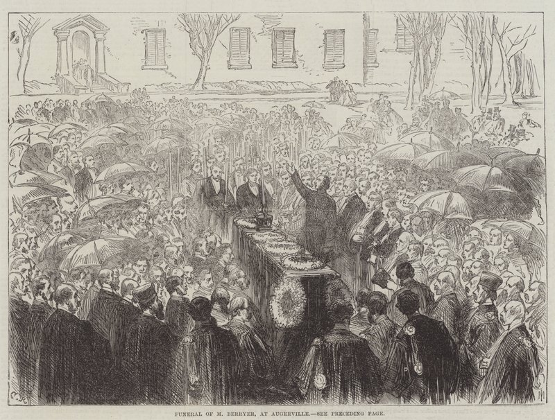 Beerdigung von M. Berryer in Augerville von Sir John Charles Robinson