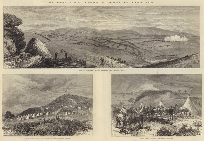 Die Herbstmanöver auf Dartmoor und Cannock Chase von Sir John Charles Robinson