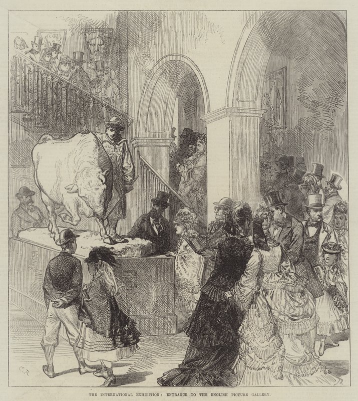 Die Internationale Ausstellung, Eingang zur Englischen Bildergalerie von Sir John Charles Robinson