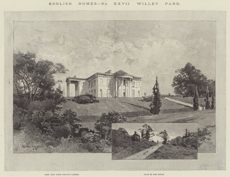 Englische Häuser, Willey Park von Charles Auguste Loye