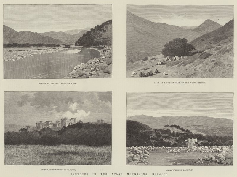 Skizzen im Atlasgebirge, Marokko von Charles Auguste Loye