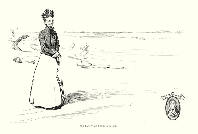 Das Mädchen, das einen Seemann liebte von Charles Dana Gibson