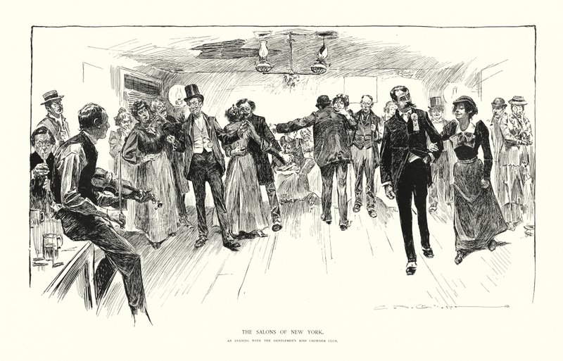 Die Salons von New York von Charles Dana Gibson