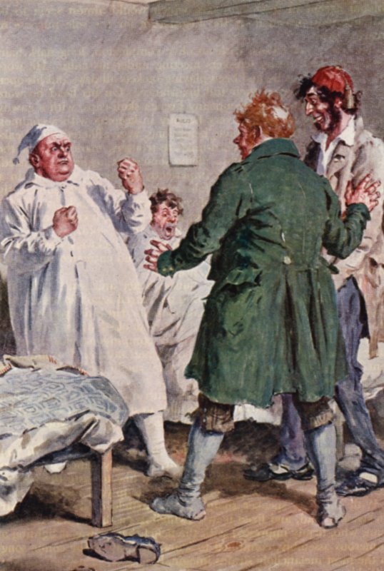 Illustration für Die Pickwickier von Charles Dickens von Charles Edmund (after) Brock