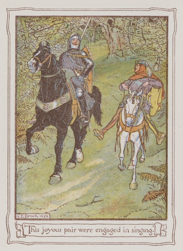 Illustration für Ivanhoe von Sir Walter Scott von Charles Edmund Brock