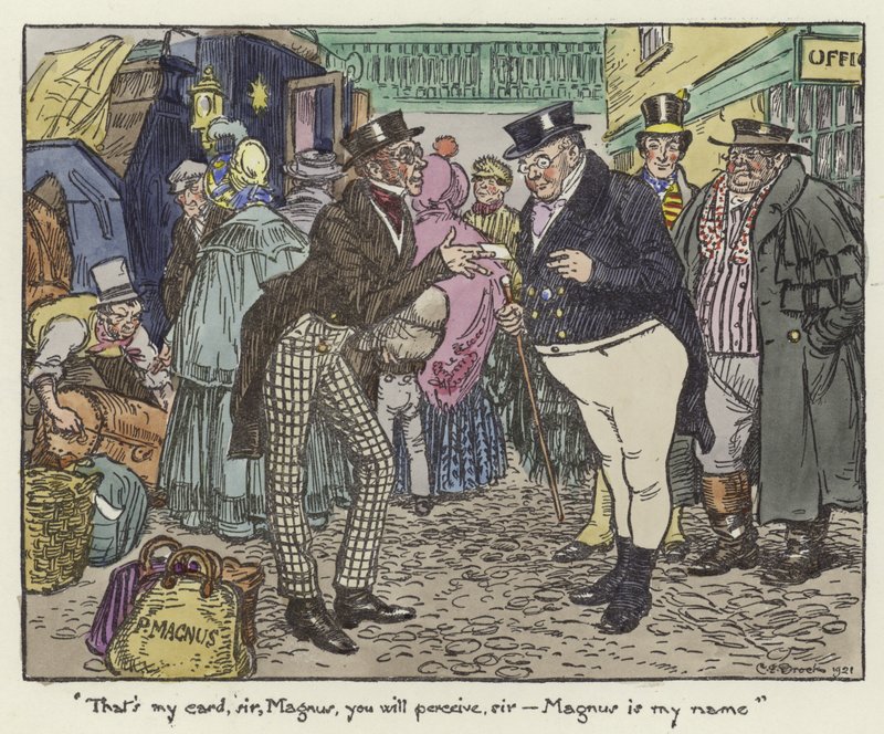 Illustration für die Pickwick-Papiere von Charles Edmund Brock