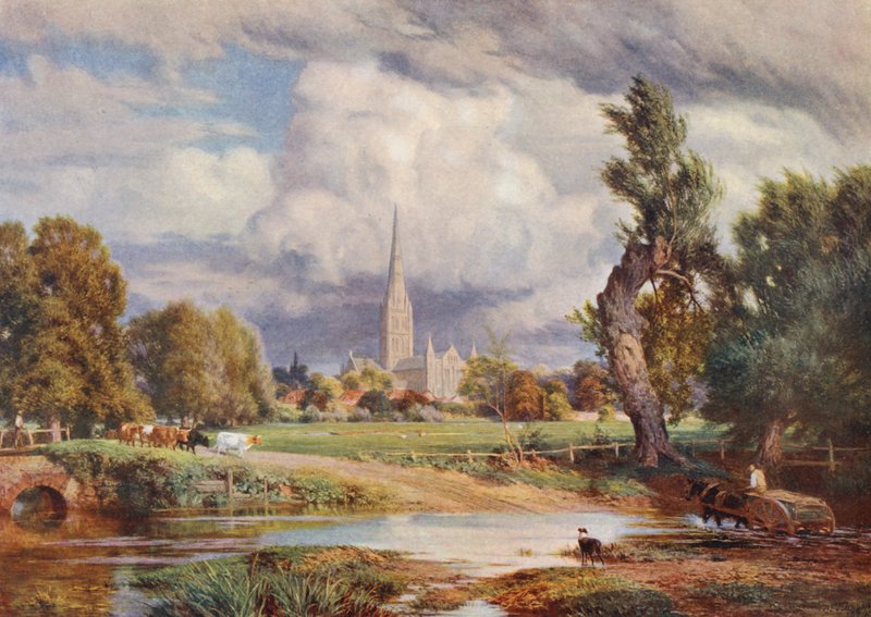 Kathedrale von Salisbury von Charles Edward Johnson