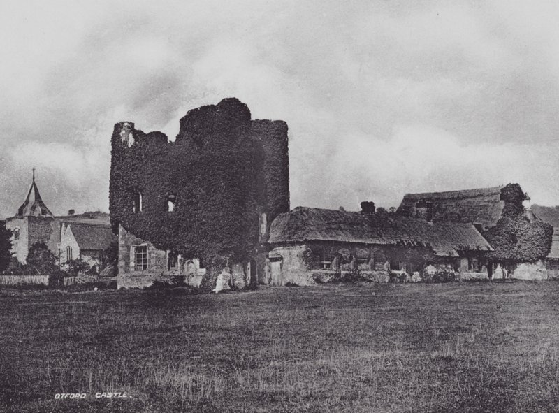 Otford Castle (s/w Foto) von Charles Essenhigh Corke
