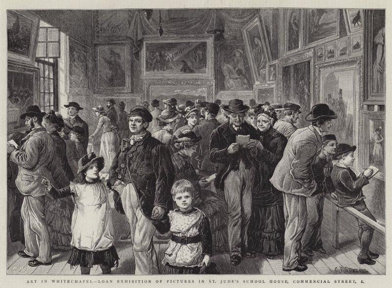 Kunst in Whitechapel, Leih-Ausstellung von Bildern in St. Jude