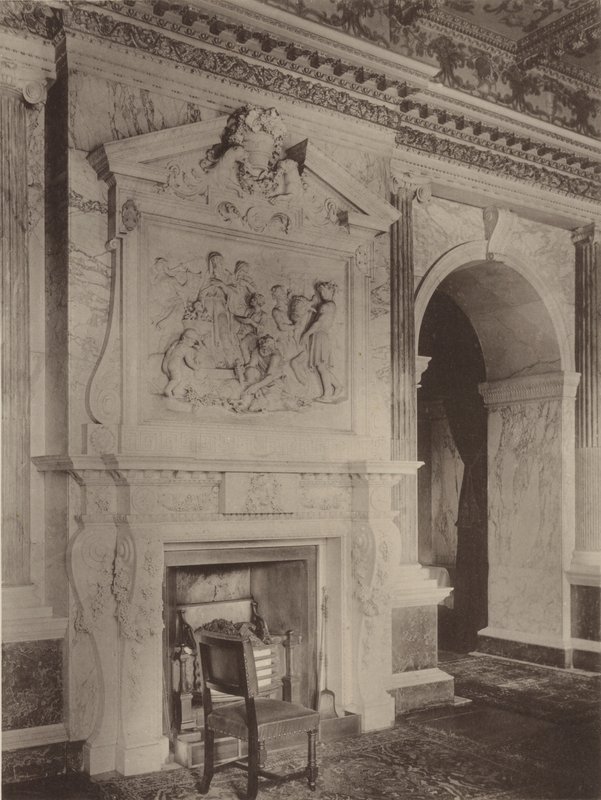 Houghton, Norfolk, Kamin im Speisesaal von Charles Latham