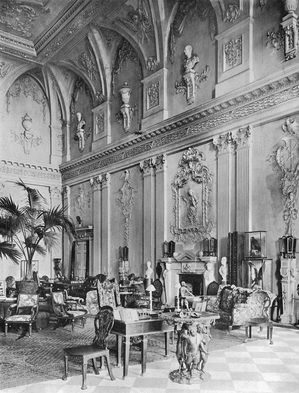 Ragley Hall: Die Große Halle, Nordseite von Charles Latham