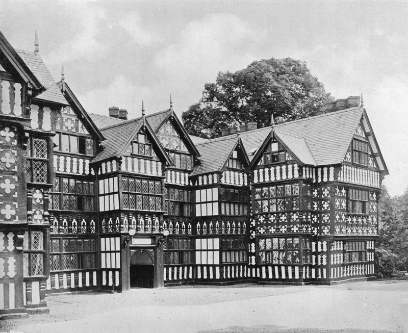 Der Ostflügel, Park Hall (1918 durch Feuer zerstört), Oswestry, Shropshire von Charles Latham
