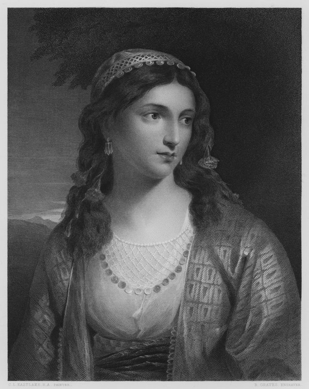Ein griechisches Mädchen (Gravur) von Charles Lock (after) Eastlake